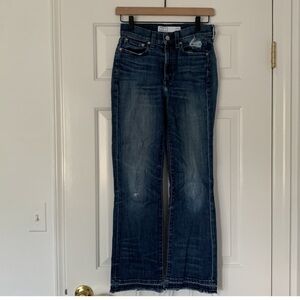 AYR Superba Straight Leg Ankle Distressed Jeans 26